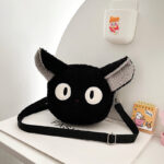 Cartoon plush small bag round embroidered teddy bear bag - Image 5
