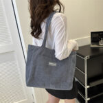 Corduroy shoulder crossbody bag - Image 2