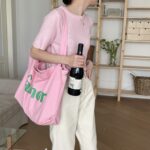 Canvas bag women's large capacity tote bag shopping bag crossbody - Image 3