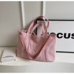 Crossbody Tote Bag in Corduroy, Large Capacity, Casual and Versatile, Shoulder Handbag for Fashionable Commuting - Image 9
