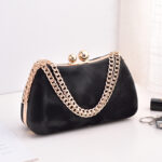 Black PU dinner minimalist handbag - Image 2