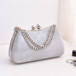 Black PU dinner minimalist handbag - Image 6