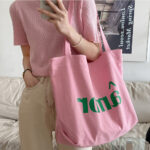 Canvas bag women's large capacity tote bag shopping bag crossbody - Image 4