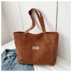 Corduroy shoulder crossbody bag - Image 6