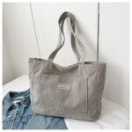 Corduroy shoulder crossbody bag - Image 9