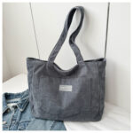Corduroy shoulder crossbody bag - Image 8