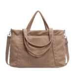 Crossbody Tote Bag in Corduroy, Large Capacity, Casual and Versatile, Shoulder Handbag for Fashionable Commuting - Image 5